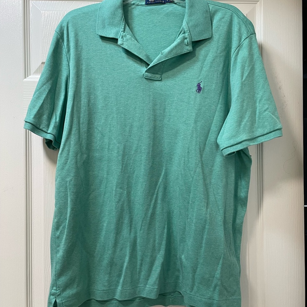 Polo by Ralph Lauren Men's Teal Polo Shirt